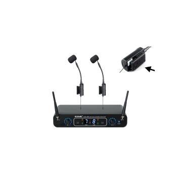 ACEMIC Pro Audio 288AT5 Sistema microfonico wireless dual channel per fisarmonica